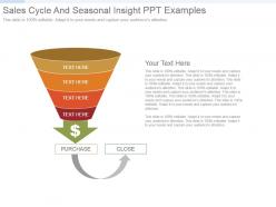 Sales Cycle And Seasonal Insight Ppt Examples