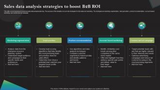 Sales Data Analysis Strategies To Boost B2b Roi