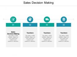 Sales decision making ppt powerpoint presentation icon examples cpb