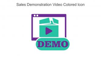 Sales Demonstration Video Colored Icon In Powerpoint Pptx Png And Editable Eps Format