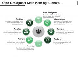 Sales deployment more planning business challenges target audience