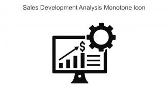 Sales Development Analysis Monotone Icon In Powerpoint Pptx Png And Editable Eps Format