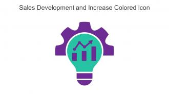 Sales Development And Increase Colored Icon In Powerpoint Pptx Png And Editable Eps Format