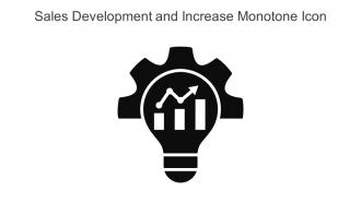 Sales Development And Increase Monotone Icon In Powerpoint Pptx Png And Editable Eps Format