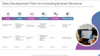 Sales Development Plan For Increasing Business Revenue