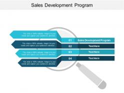 Sales development program ppt powerpoint presentation icon graphics template cpb