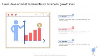Sales Development Representative Business Growth Icon