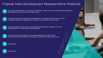 Sales Development Representative Playbook Powerpoint Presentation Slides