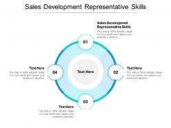 Sales development representative skills ppt powerpoint presentation inspiration guidelines cpb