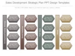 Sales development strategic plan ppt design templates