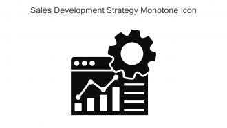 Sales Development Strategy Monotone Icon In Powerpoint Pptx Png And Editable Eps Format