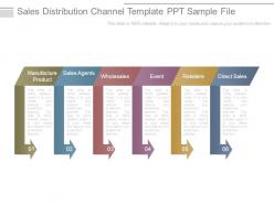 Sales distribution channel template ppt sample file