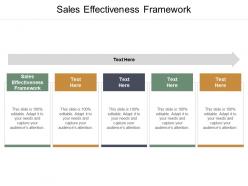 Sales effectiveness framework ppt powerpoint presentation infographic template topics cpb