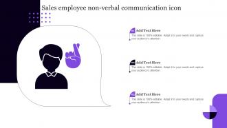 Sales Employee Non Verbal Communication Icon
