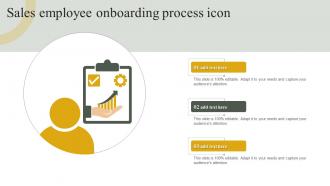 Sales Employee Onboarding Process Icon