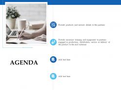 Sales enablement channel management agenda ppt pictures