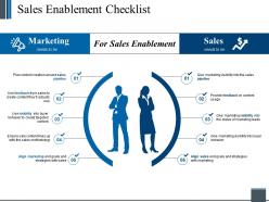 Sales enablement checklist powerpoint slides design