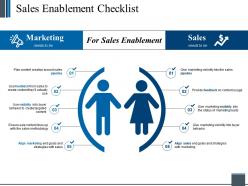 Sales enablement checklist powerpoint themes