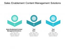 Sales enablement content management solutions ppt powerpoint presentation file templates cpb