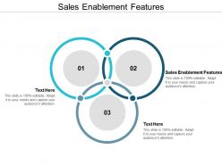 Sales enablement features ppt powerpoint presentation gallery model cpb