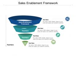 Sales enablement framework ppt powerpoint presentation infographic template vector cpb
