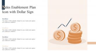 Sales Enablement Plan Icon With Dollar Sign