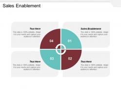 Sales enablement ppt powerpoint presentation gallery topics cpb