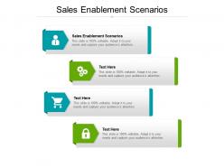 Sales enablement scenarios ppt powerpoint presentation pictures elements cpb