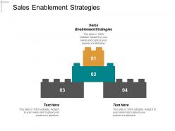 Sales enablement strategies ppt powerpoint presentation inspiration shapes cpb