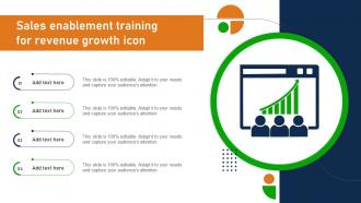 Sales Enablement Training For Revenue Growth Icon