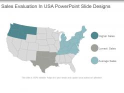 Sales evaluation in usa powerpoint slide designs