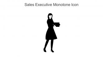 Sales Executive Monotone Icon In Powerpoint Pptx Png And Editable Eps Format