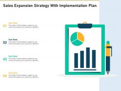 Sales expansion strategy with implementation plan