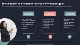 Sales Finance And Human Resources Performance Goals