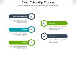 Sales follow up process ppt powerpoint presentation styles backgrounds cpb
