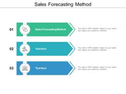 Sales forecasting method ppt powerpoint presentation gallery guidelines cpb