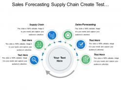 Sales forecasting supply chain create test design strategy