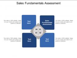 Sales fundamentals assessment ppt powerpoint presentation layouts show cpb