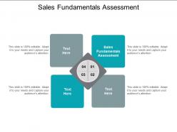 Sales fundamentals assessment ppt powerpoint presentation model guide cpb