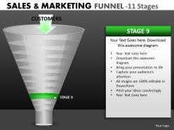 1987342 style layered funnel 11 piece powerpoint presentation diagram infographic slide