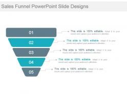 Sales funnel powerpoint slide designs