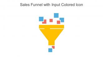 Sales Funnel With Input Colored Icon In Powerpoint Pptx Png And Editable Eps Format