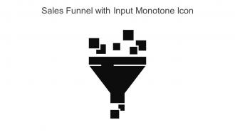 Sales Funnel With Input Monotone Icon In Powerpoint Pptx Png And Editable Eps Format