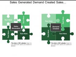 Sales generated demand created sales qualification sirius decisions