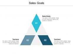 Sales goals ppt powerpoint presentation model icon cpb