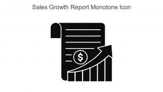 Sales Growth Report Monotone Icon In Powerpoint Pptx Png And Editable Eps Format