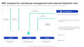 Sales Growth Strategies Abc Analysis For Warehouse Management And Reduced Shipment Cost