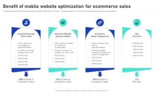 Sales Growth Strategies Benefit Of Mobile Website Optimization For Ecommerce Sales