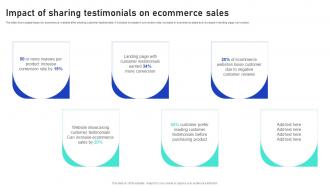 Sales Growth Strategies Impact Of Sharing Testimonials On Ecommerce Sales