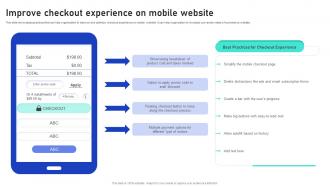 Sales Growth Strategies Improve Checkout Experience On Mobile Website